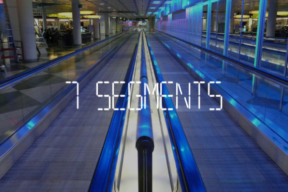 7segments: A Digital Clock Display Font for Marketing Creatives