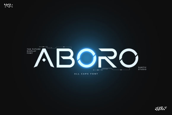 Aboro: A Futuristic Display Font for Modern Branding