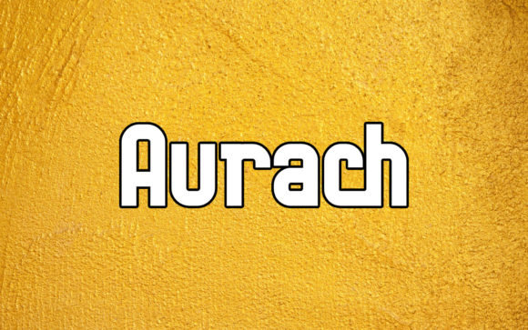 Aurach Font: Thick, Clean Display Typeface for Web Branding