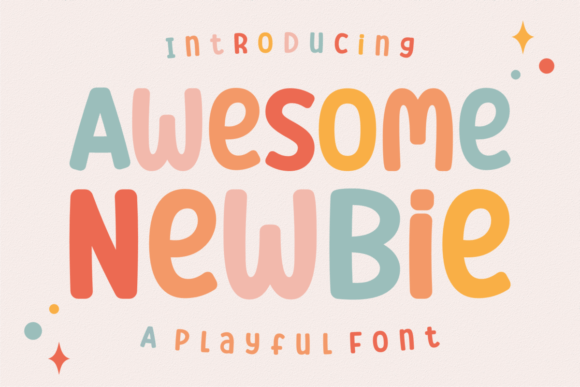 Awesome Newbie: A Playful Display Font Worth Downloading