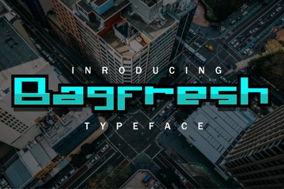 Bagfresh: A Playful Geometrical Display Font for Designers