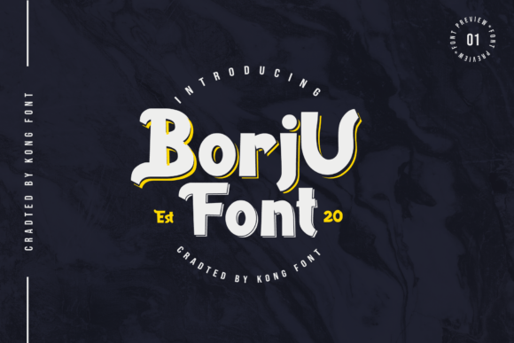 Borju Font: A Playful Display Typeface for Makers