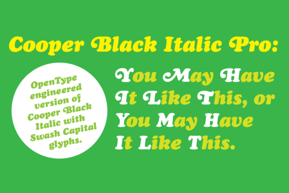 Cooper Black Pro: A Display Font That Makes Your Brand Feel Instantly Polished