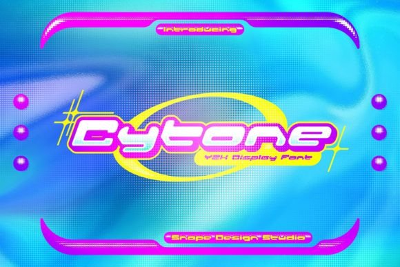 Cytone Font: A Futuristic Display Font for Makers