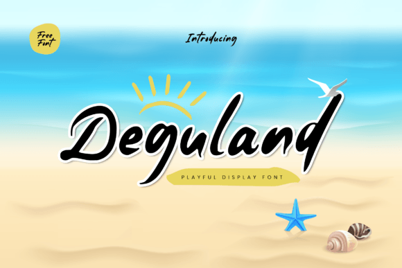 Deguland Font: A Fresh Marker-Handwriting Display Typeface