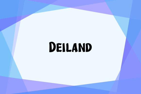 Deiland: The Playful Display Font for Crafters and Designers