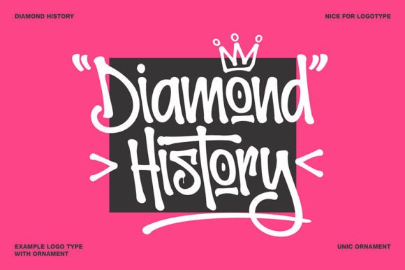 Diamond History: A Graffiti-Style Display Font for Digital Branding