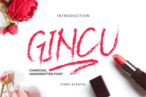 Gincu: An Energetic Charcoal Handwritten Font for Bold Branding