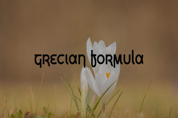 Grecian Formula: A Cool and Trendy Display Font for Elegant Branding