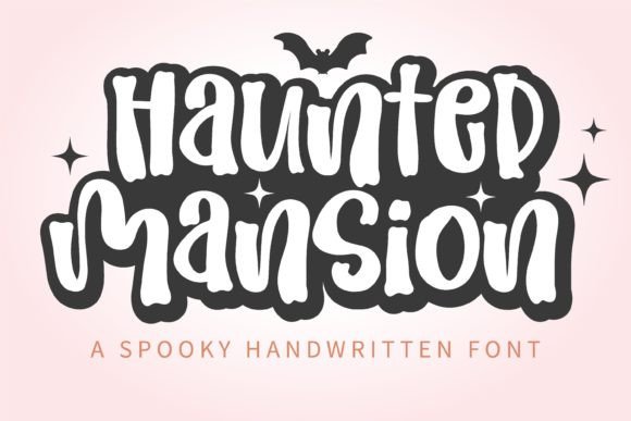 Haunted Mansion Font for Spooky October Design Projects