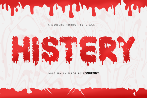 Histery: A Modern and Scary Script Font for Creative Fonts