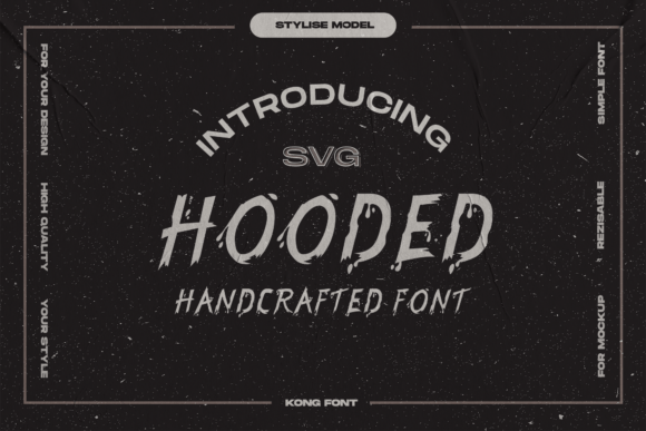 Hooded Font: A Playful Display Typeface for Crafters