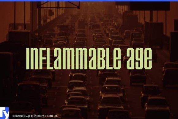 Inflammable Age: A Bold Unicase Font for Makers