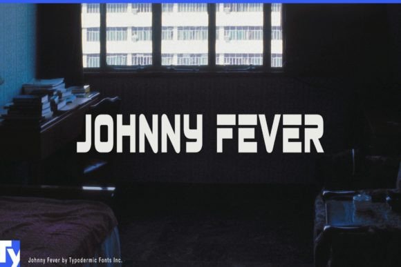 Johnny Fever Font: 1980s Swash Caps for Crafters