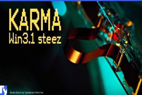 Karma Font: A Retro Pixel Typeface for Your Brand