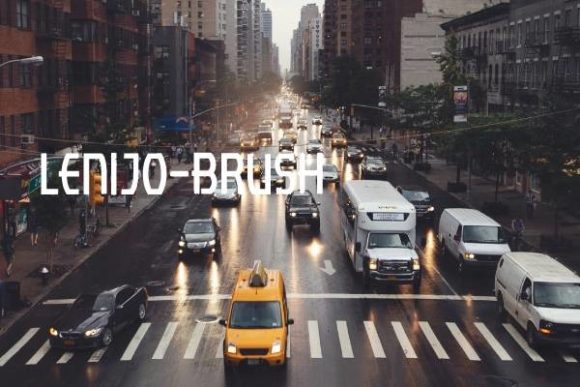 Lenjo Brush: A Modern Display Font for Business Branding