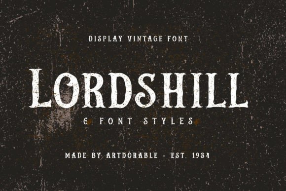 Lordshill: A Retro Western Display Font for Bold Digital Branding