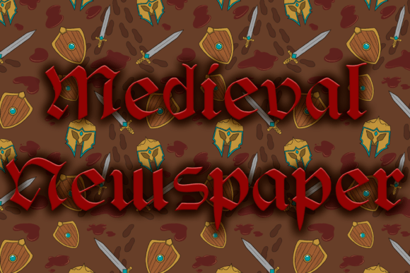 Medieval Newspaper Font for Historical Branding