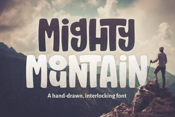 Mighty Mountain Display Font for Handmade Creators