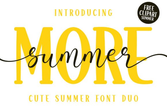 More Summer Duo Font for Playful, Professional Branding