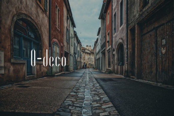 O-deco: A Slim Display Font for Editorial Design