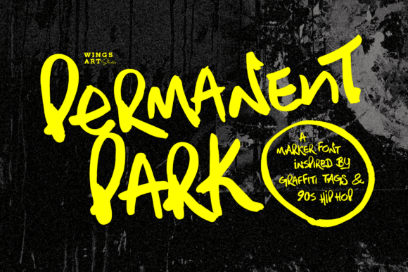Permanent Park: A Graffiti-Style Display Font for Bold Brand Messaging