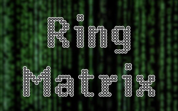 Ring Matrix Bold Display Font for Sci-Fi Web Design