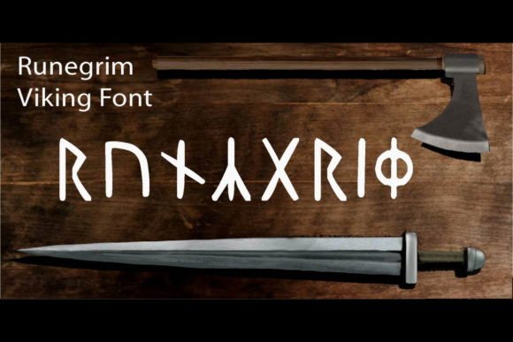 Runegrim: Ancient Viking Rune Display Font for Crafters