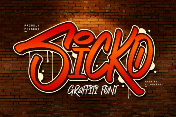 Sicko Font: A Bold Graffiti Display Font for Branding That Stands Out
