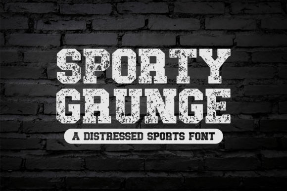 Sporty Grunge Font for Handmade Labels & Display Designs