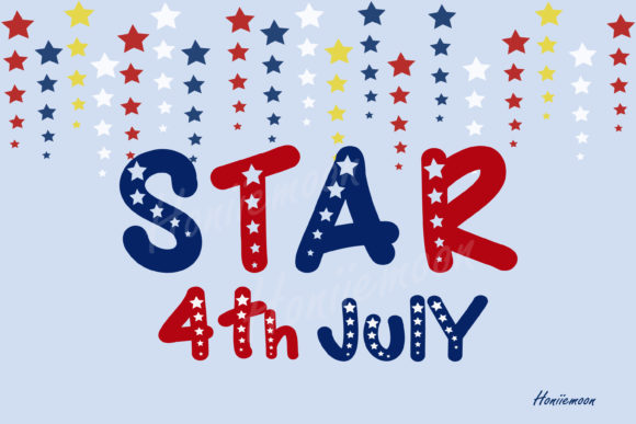 Star 4th July Font for Bold, Joyful Display Campaigns