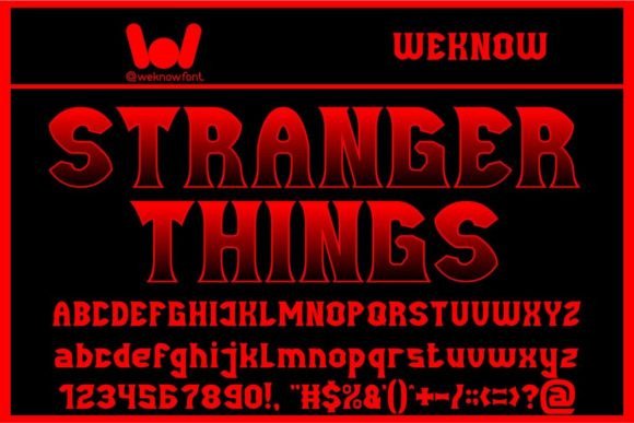 Stranger Things Font for Bold, Memorable Branding