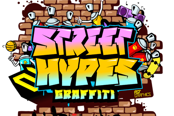 Street Hypes Graffiti: A Bold Display Font for Editorial Impact