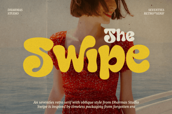 Swipe Font: A Retro Bold Display Typeface for Crafters