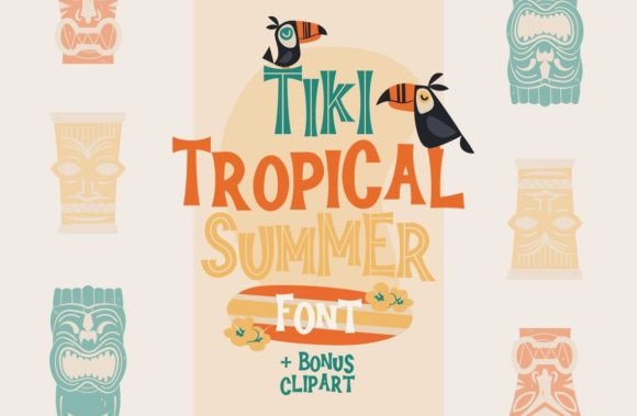 Tiki Tropical Summer Font for Branding That Feels Like Summer