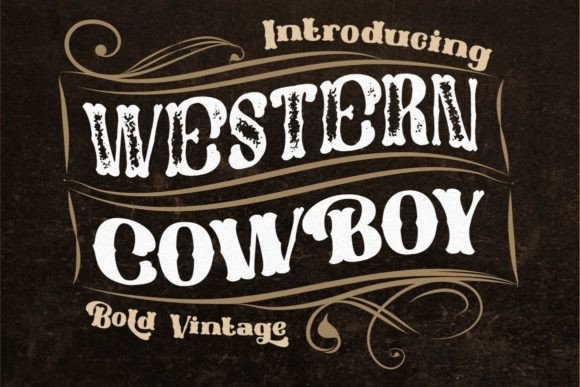 Western Cowboy Font for Bold, Vintage Branding